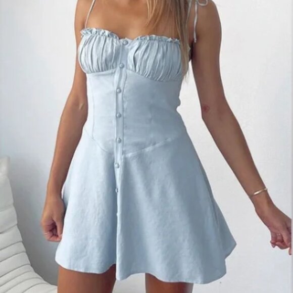 White Fox Boutique Dresses & Skirts - White Fox Boutique Baby Blue Mini Dress